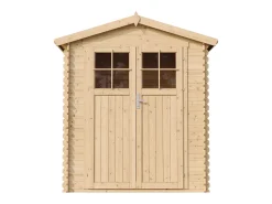 Galpão de madeira com chão impregnado - 1.98 m² / H218x196x136 cm - M367F+M367G