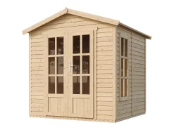 Galpão de madeira com telhas betuminosas - 4 m² / W233xD222xH233 cm - M351FB+H351FBGREY