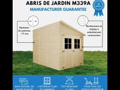 Galpão jardim de madeira - 6 m² / H245x318x218 cm - M339A