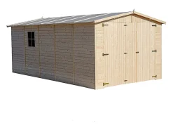 Garage de madeira - 15 m² / H222x516x324 cm - M101