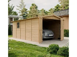 Garage de madeira - 15 m² / H222x516x324 cm - M101