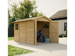 Garage de madeira - 6 m² / H222x320x244 cm - M105