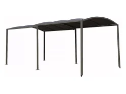 Garagem de metal extensível "Mathis" Antracite 303/566 x 295 x 240 cm