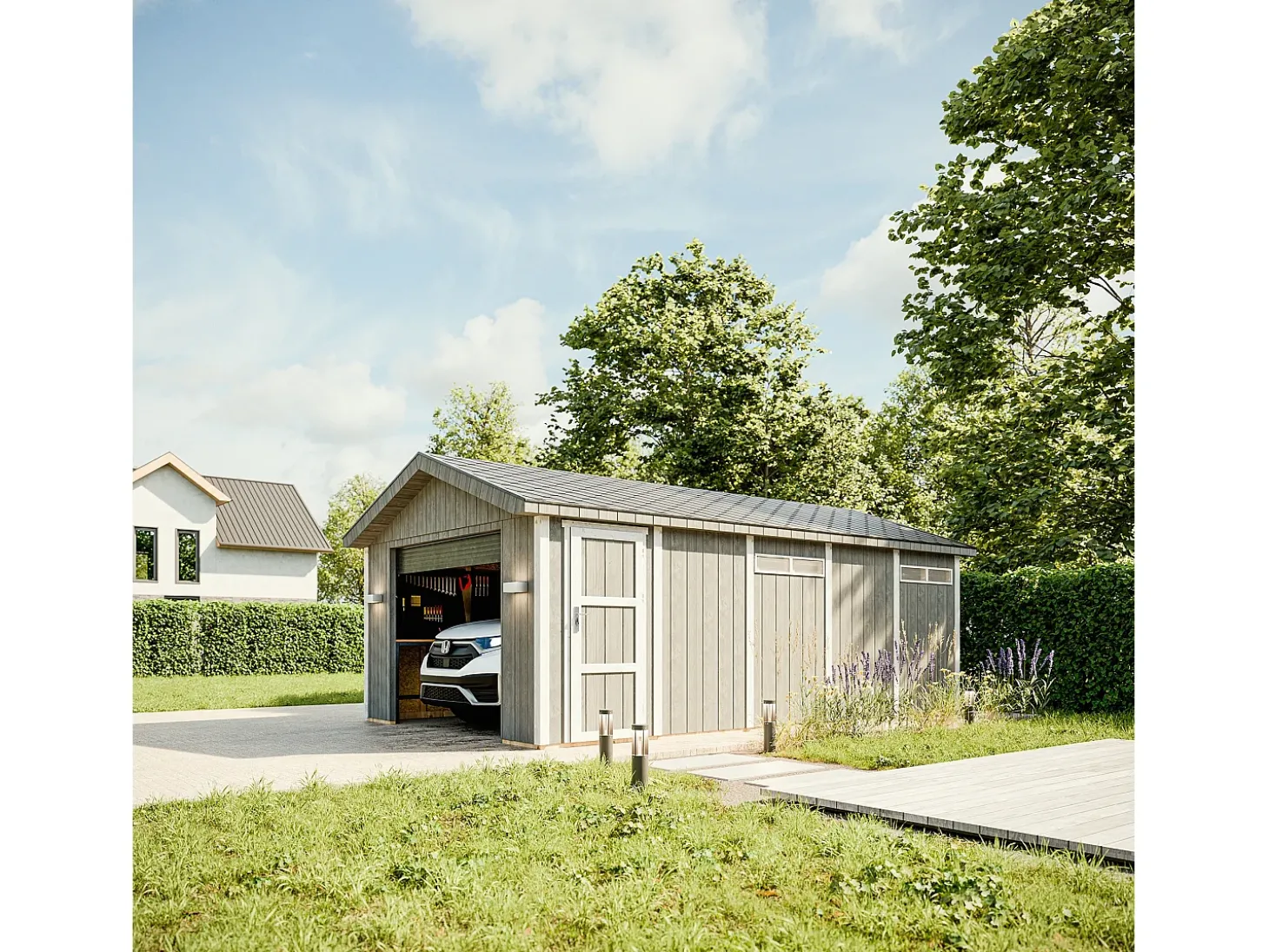 Garagem de qualidade premium - 21 m² / C378xL648 cm - M992B