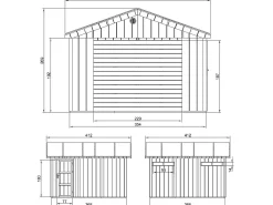 Garagem de qualidade premium - 13 m² / C378xC412 cm - M990B