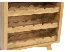 Garrafeira de madeira Mindi, 15 garrafas, L 60 x P 35 x A 80 cm, AVEIRO