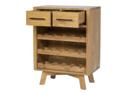 Garrafeira de madeira Mindi, 15 garrafas, L 60 x P 35 x A 80 cm, AVEIRO