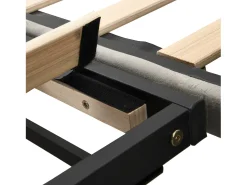 Gaveta estofada 90/180x200cm sofá cama em tecido veludo com base de ripas - Cinza claro