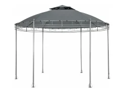 Gazebo de jardim 3,5 m de diâmetro cinza antracite 2208176