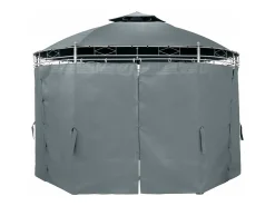 Gazebo de jardim 3,5 m de diâmetro cinza antracite 2208176