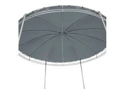 Gazebo de jardim 3,5 m de diâmetro cinza antracite 2208176