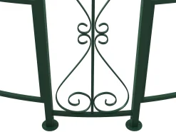 Gazebo de jardim TILCARA em metal estilo ferro forjado D300 x A290 cm verde