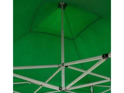 Gazebo dobrável dobrável 3 X 3 Verde revestido em PVC impermeável