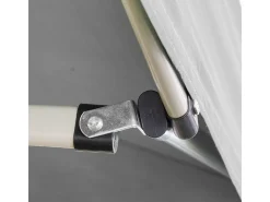 Gazebo dobrável dobrável 3 X 6 Branco revestido em PVC impermeável