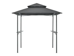 Gazebo para churrasco 250 x 241 x 151 cm cinza escuro antracite 03_0008738