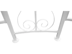 Gazebo TILCARA metal forjado telhado poliéster D300xA290cm Branco