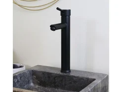 Gift Misturadora alta para lavatório preto Essebagno