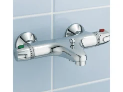 Glam Misturador termostático para banheira e duche cromado Huber