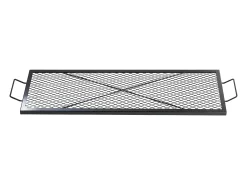 Grade de Cozinha Retangular SucceBuy de 112CM, Grelha para Lareira X-Marks, Aço Robusto