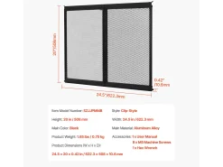 Grade de Porta de Entrada SucceBuy para Autocaravana 62.23 x 50.8 cm, Protetor de Tela para Porta de RV, Reforçada e Respirável, para Animais de Estimação