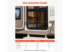 Grade de Porta de Entrada SucceBuy para Autocaravana 62.23 x 50.8 cm, Protetor de Tela para Porta de RV, Reforçada e Respirável, para Animais de Estimação