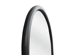 Grande espelho arco em madeira de paulownia, L. 80 x A. 180 cm, Preto, EZAREL