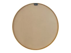 Grande espelho de parede redondo em alumínio, D. 80 cm, Dourado, ELYRO