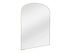 Grande espelho em arco de alumínio - L. 118 x H. 170 cm, Dourado, SONAVA