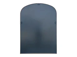 Grande espelho em arco de alumínio - L. 118 x H. 170 cm, Dourado, SONAVA