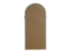 Grande espelho em arco de madeira de paulownia, L. 80 x A. 180 cm, Branco, EZAREL