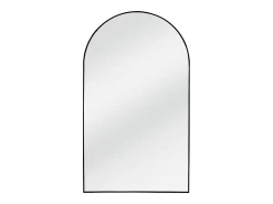 Grande espelho em arco de alumínio, L. 110 x A. 190 cm, Preto, OLYVEN