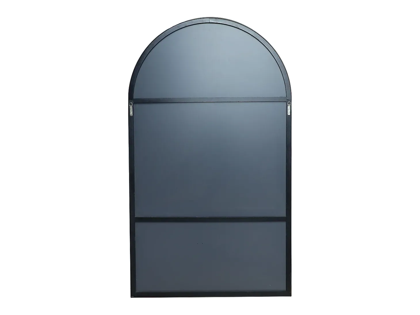 Grande espelho em arco de alumínio, L. 110 x A. 190 cm, Preto, OLYVEN