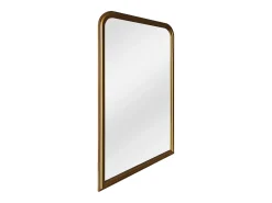 Grande espelho em madeira de paulownia - L. 120 x H. 190 cm - Dourado efeito latão - HELOISE