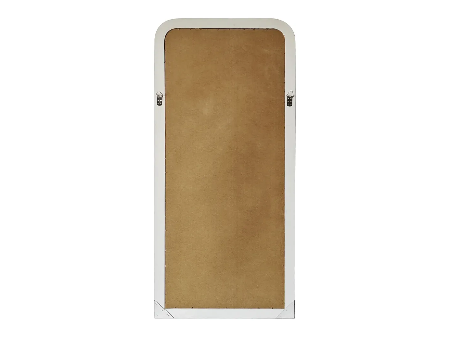 Grande espelho em madeira de paulownia - L. 80 x H. 180 cm - Branco mate - HELOISE