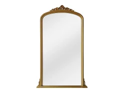Grande espelho em madeira de paulownia, L. 120 x H.190 cm, Dourado, MERRY