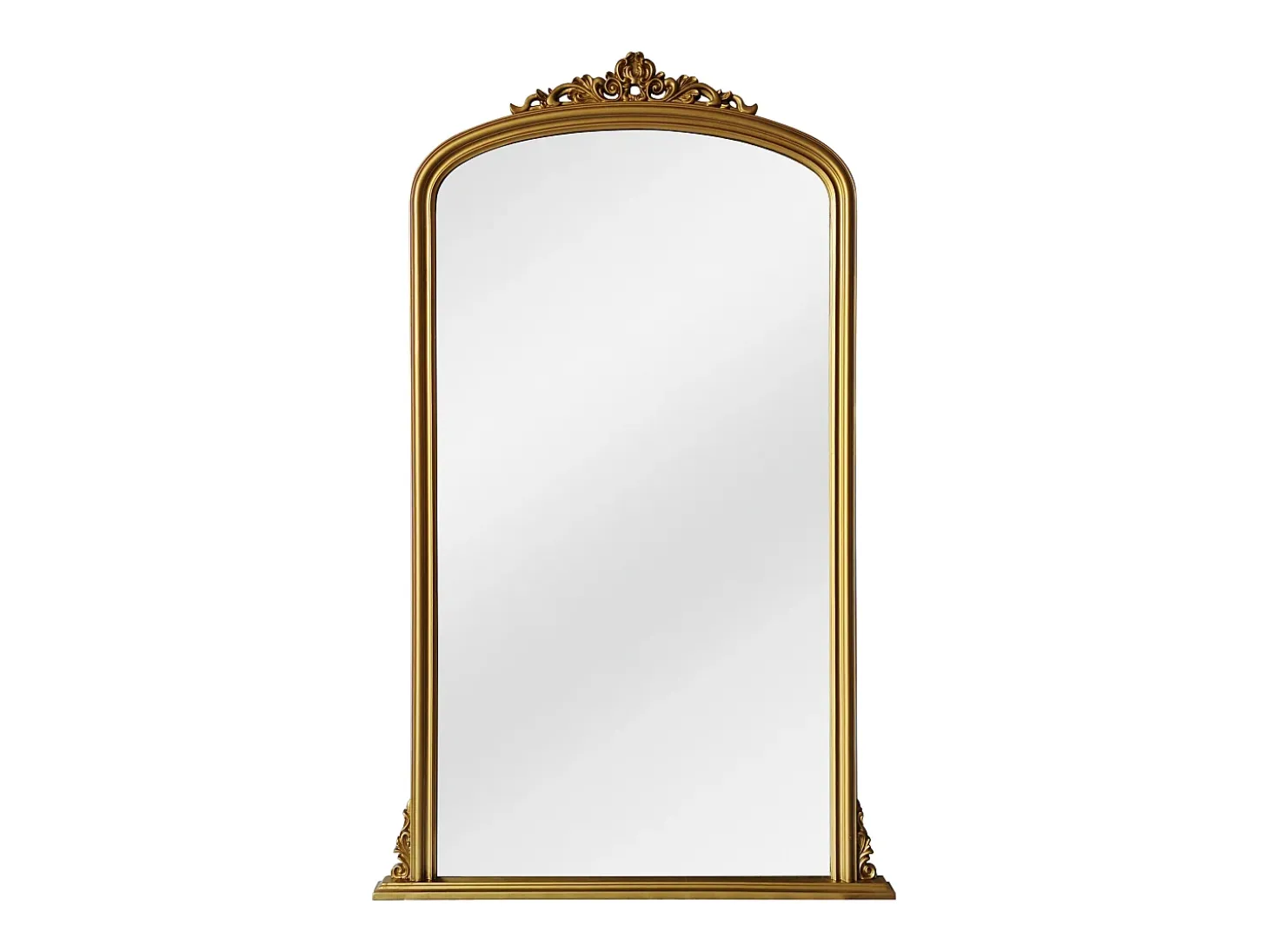 Grande espelho em madeira de paulownia, L. 120 x H.190 cm, Dourado, MERRY