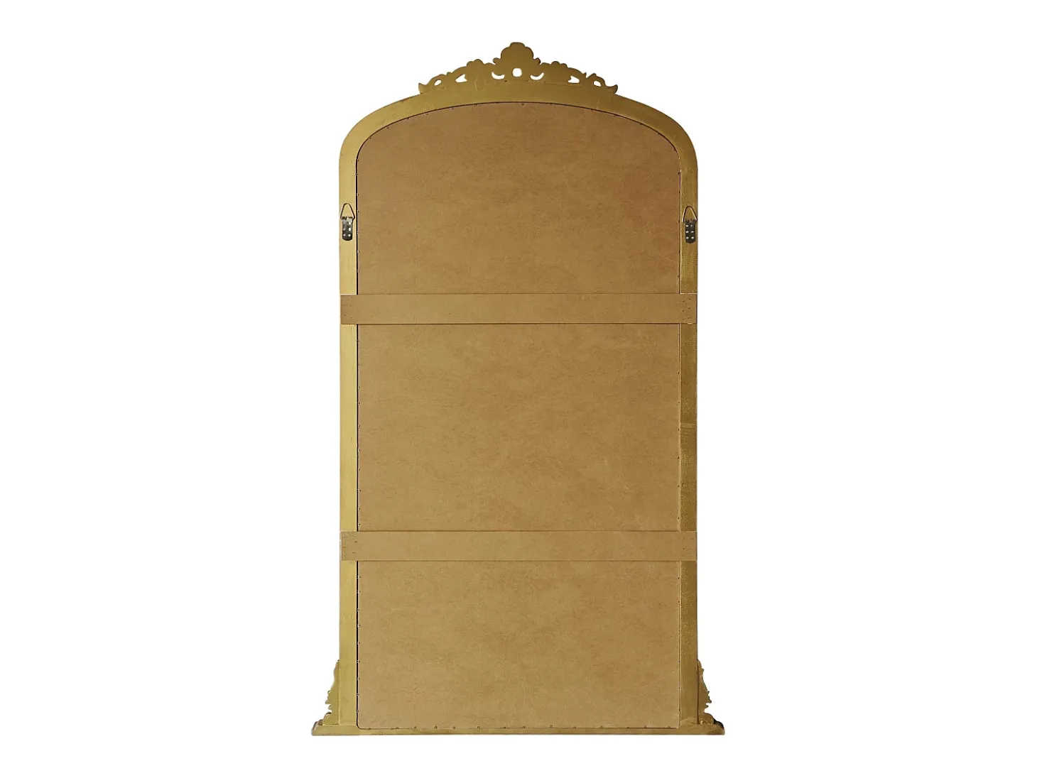 Grande espelho em madeira de paulownia, L. 120 x H.190 cm, Dourado, MERRY