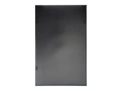 Grande espelho retangular em alumínio L. 120 x H. 190 cm, Preto, MYRA