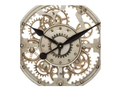 Grande Relógio de Parede em Metal Dourado D 70 cm Atmosphera Soul - Silencioso e Moderno
