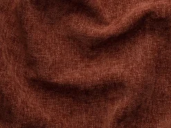 Grande sofá de canto esquerdo panorâmico conversível em tecido texturizado terracota DAVISO