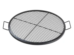 Grelha de Cozinha SucceBuy para Lareira Grelha de Cozinha Redonda X-Marks de 76.2CM - Aço Robusto