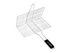 Grelha dupla para 6 bifes 34x22cm resistente às chamas - COOK IN GARDEN