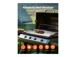 Grelha, SucceBuy Assadeira para Churrasco em Aço Inoxidável 809 x 370 mm