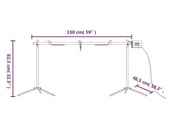Grelhador automático com motor 150x46,5x82,5 cm aço inoxidável
