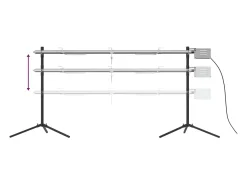 Grelhador automático com motor 150x46,5x82,5 cm aço inoxidável