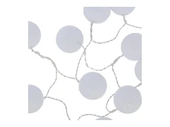 Grinalda de led em PVC branco 165x6cm
