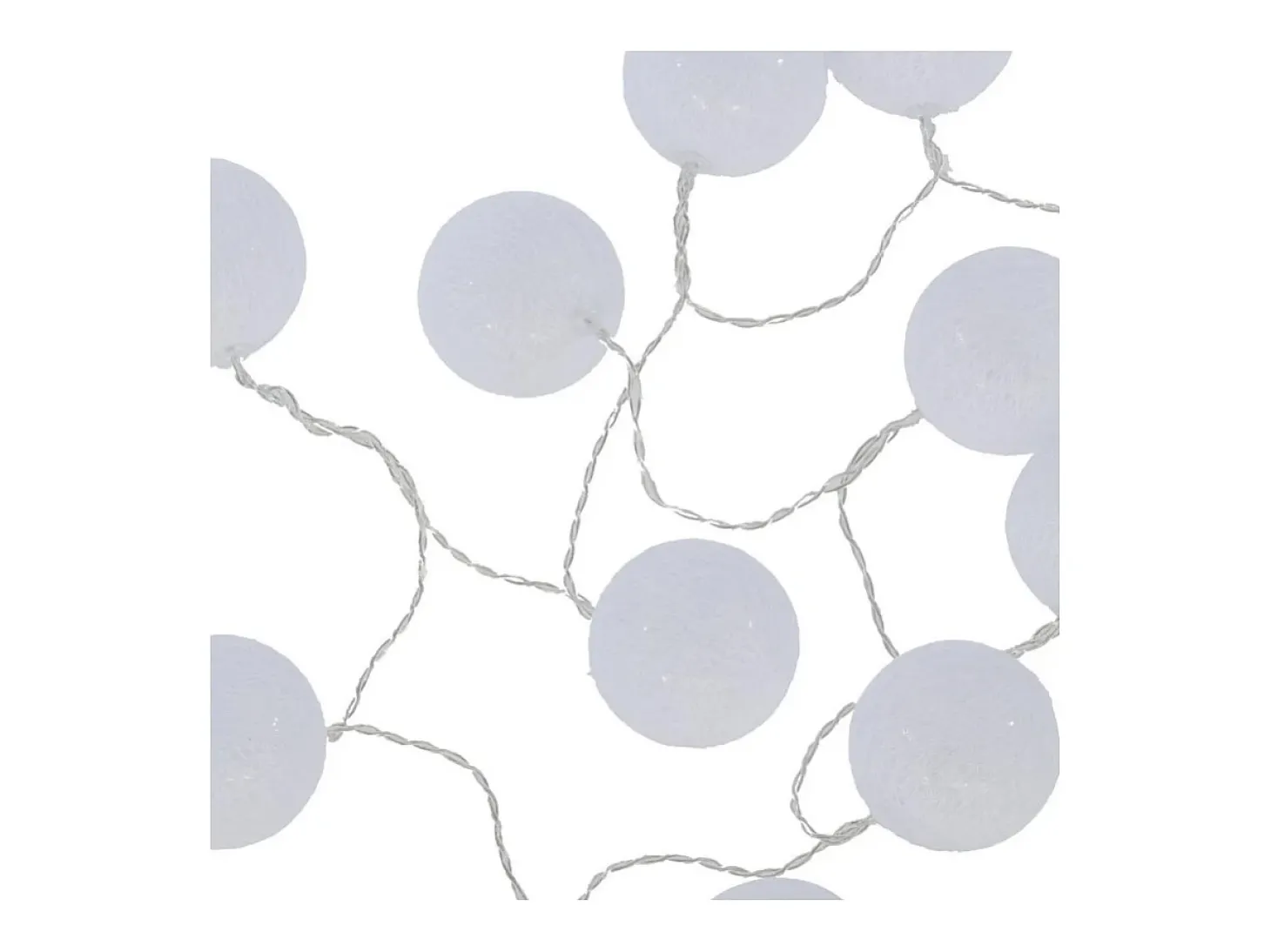 Grinalda de led em PVC branco 165x6cm