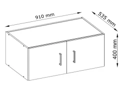 Guarda-roupa 2 portas C92 cm branco + extensões - BELOMY