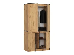 Guarda-Roupa 4 Portas Carvalho 90cm