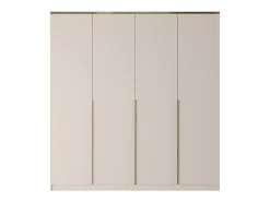 Guarda-roupa 4 portas L200 cm em cor bege e dourado - VUKIA de Pascal Morabito